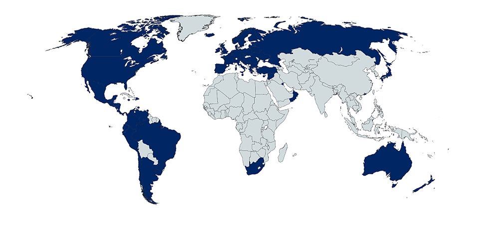 world map