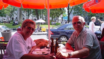 Tom and Sandy on holiday