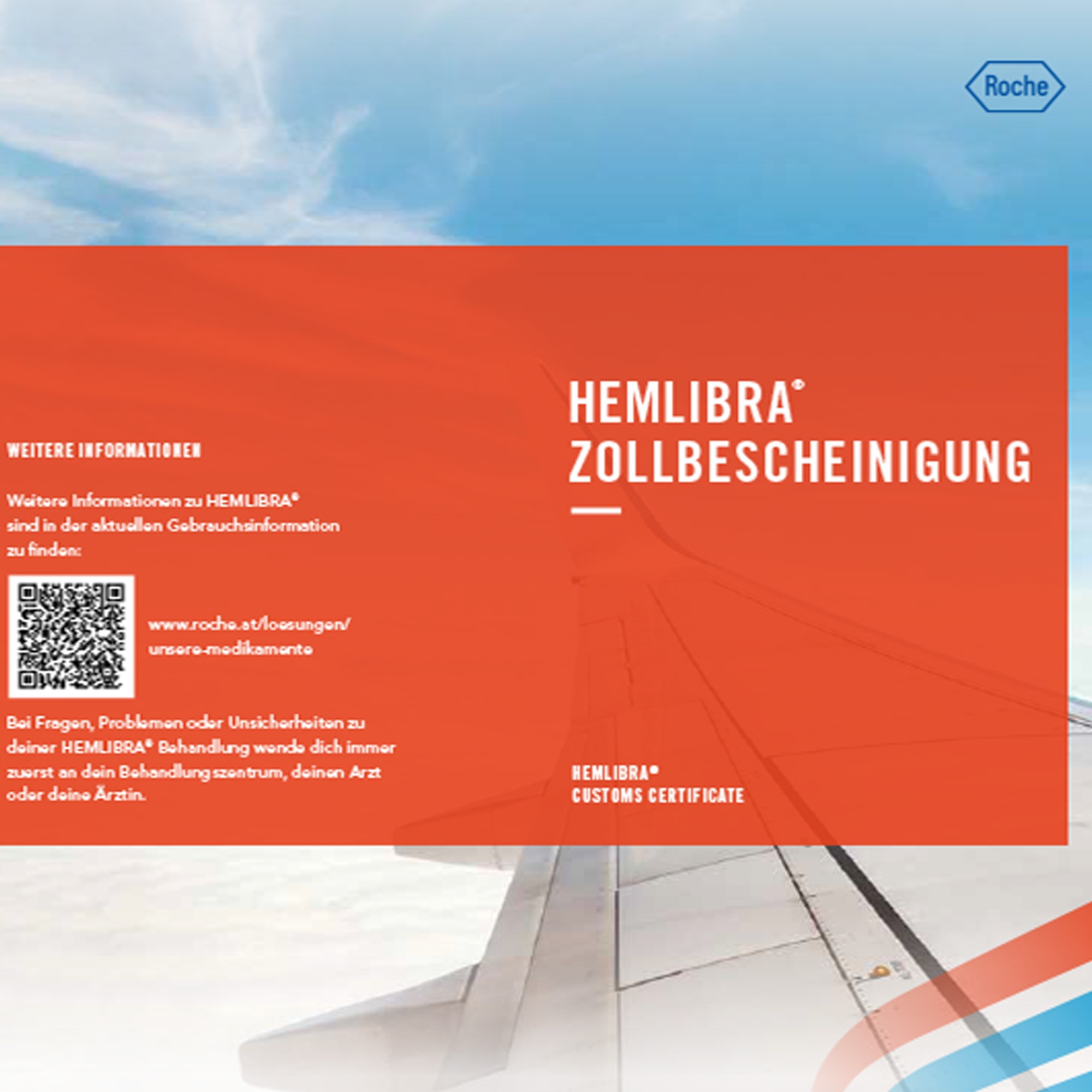 HEMLIBRA® Zollbescheinigung für Reisen