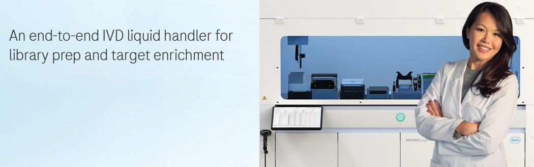 AVENIO Edge System is a liquid handler system for fully automated, end-to-end NGS library prep and target enrichment