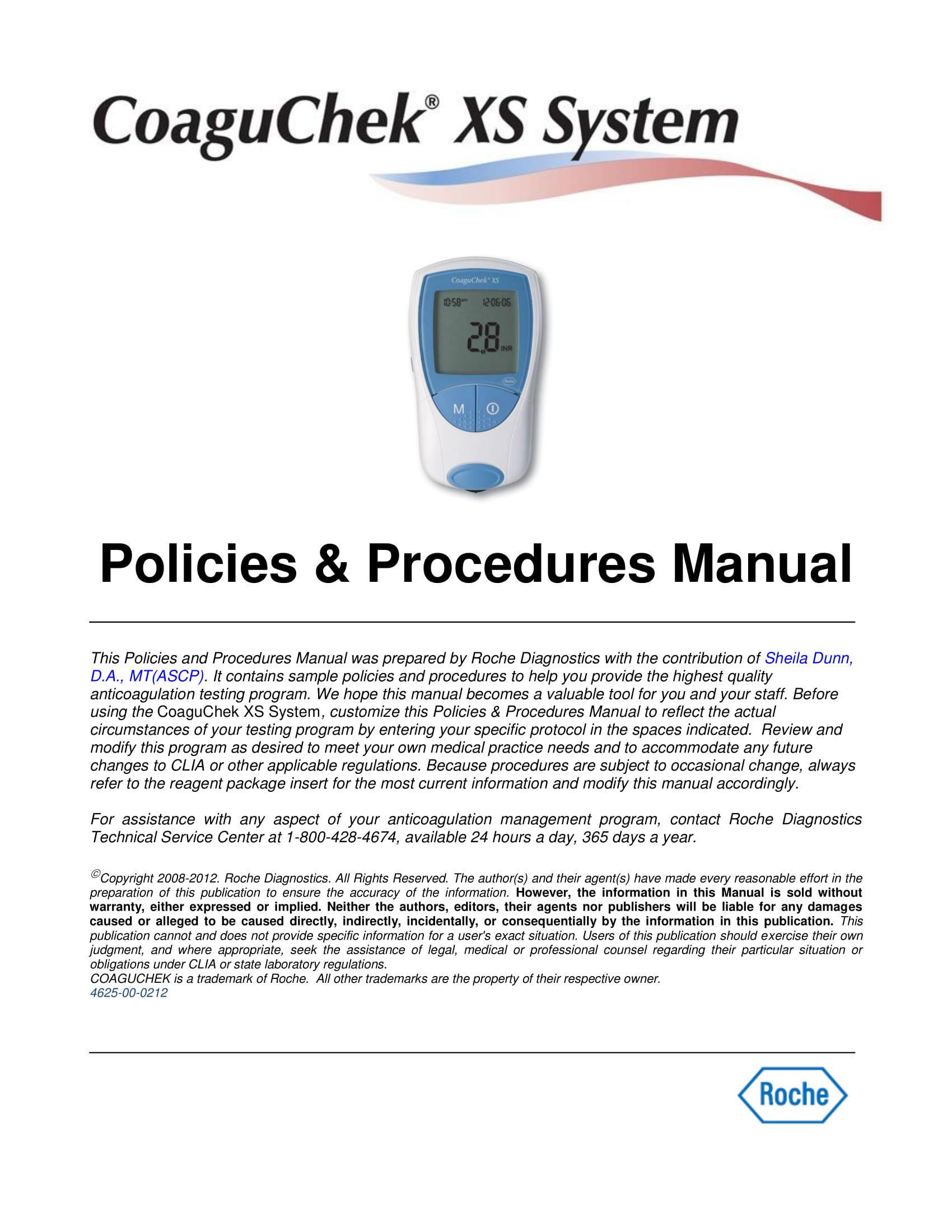 CoaguChek XS System Prolicies and Procedures Manual