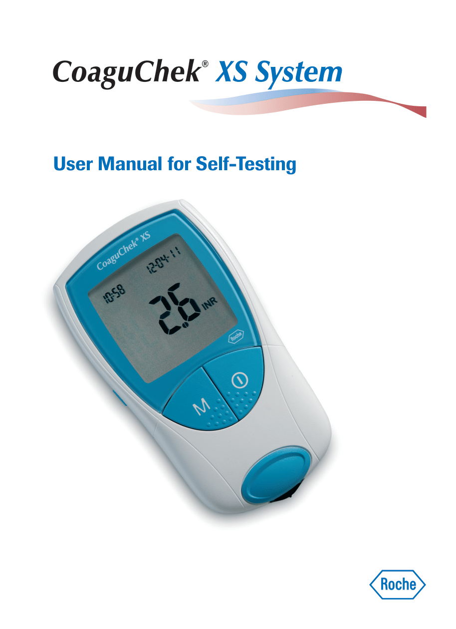 CoaguChek XS System User Manual for Self-Testing