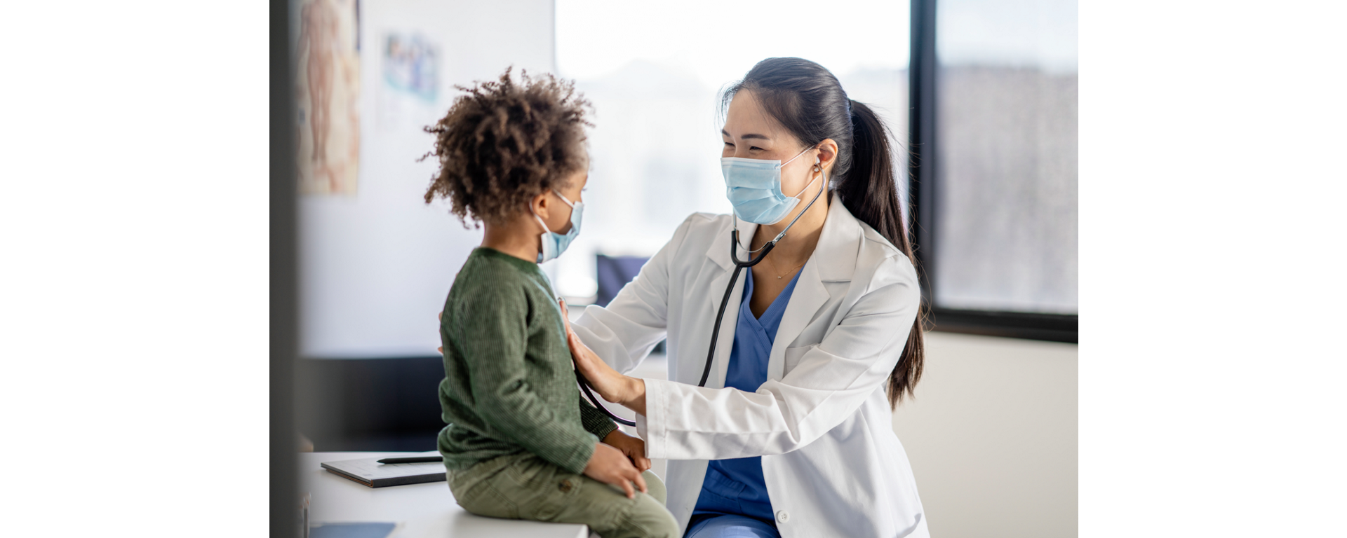 Child consulted by a physician prior to a cobas liat SARS-CoV-2, Influenza A/B & RSV nucleic acid test.