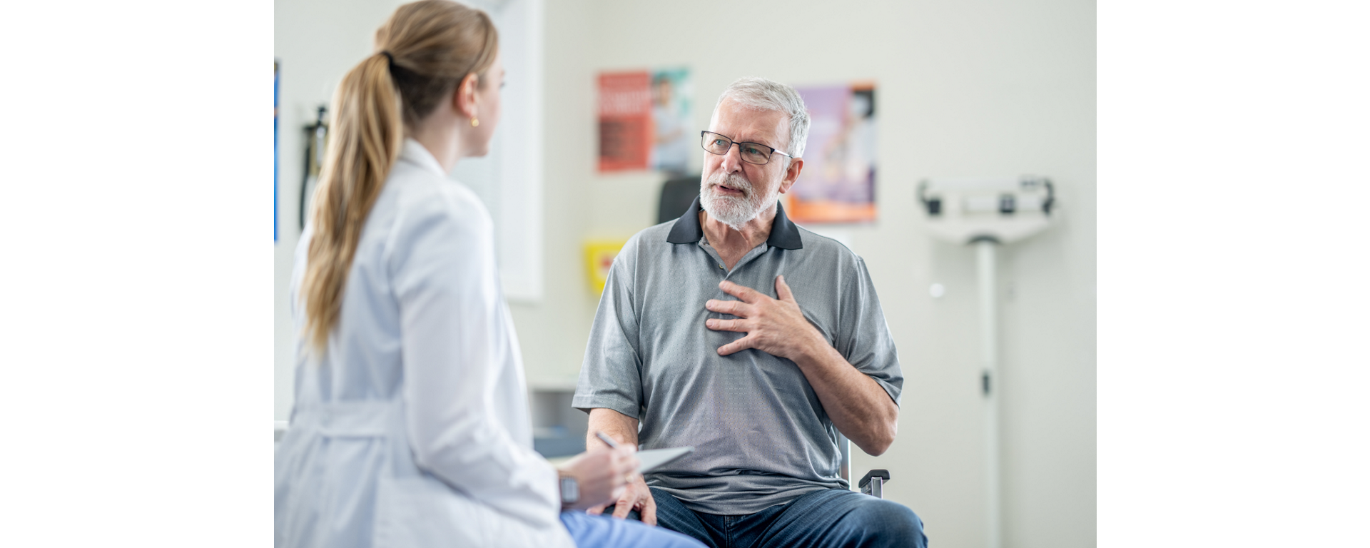 Man consulted by a physician prior to a cobas® liat SARS-CoV-2 v2  nucleic acid test.
