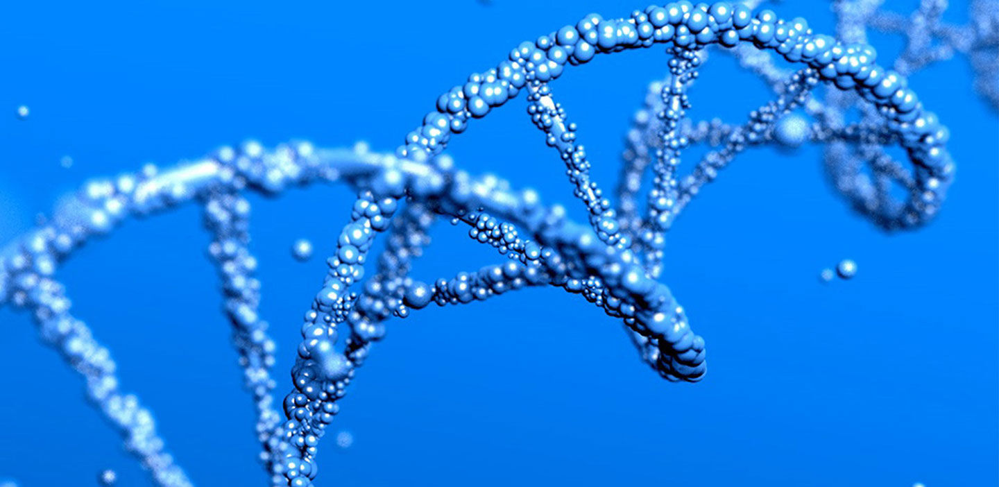 blue dna helix