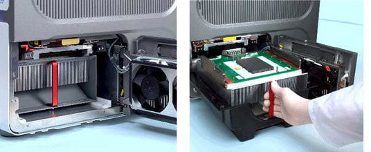 Figure 4: Exchange of the LightCycler® 480 Block Cycler unit and cover